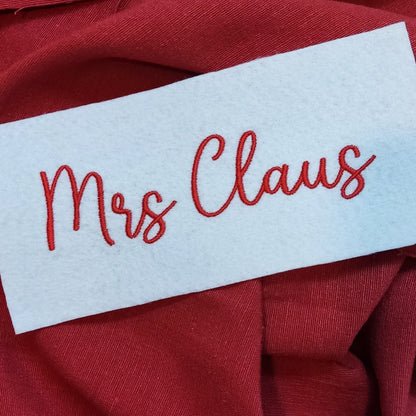 Mrs Claus - Embroidery font