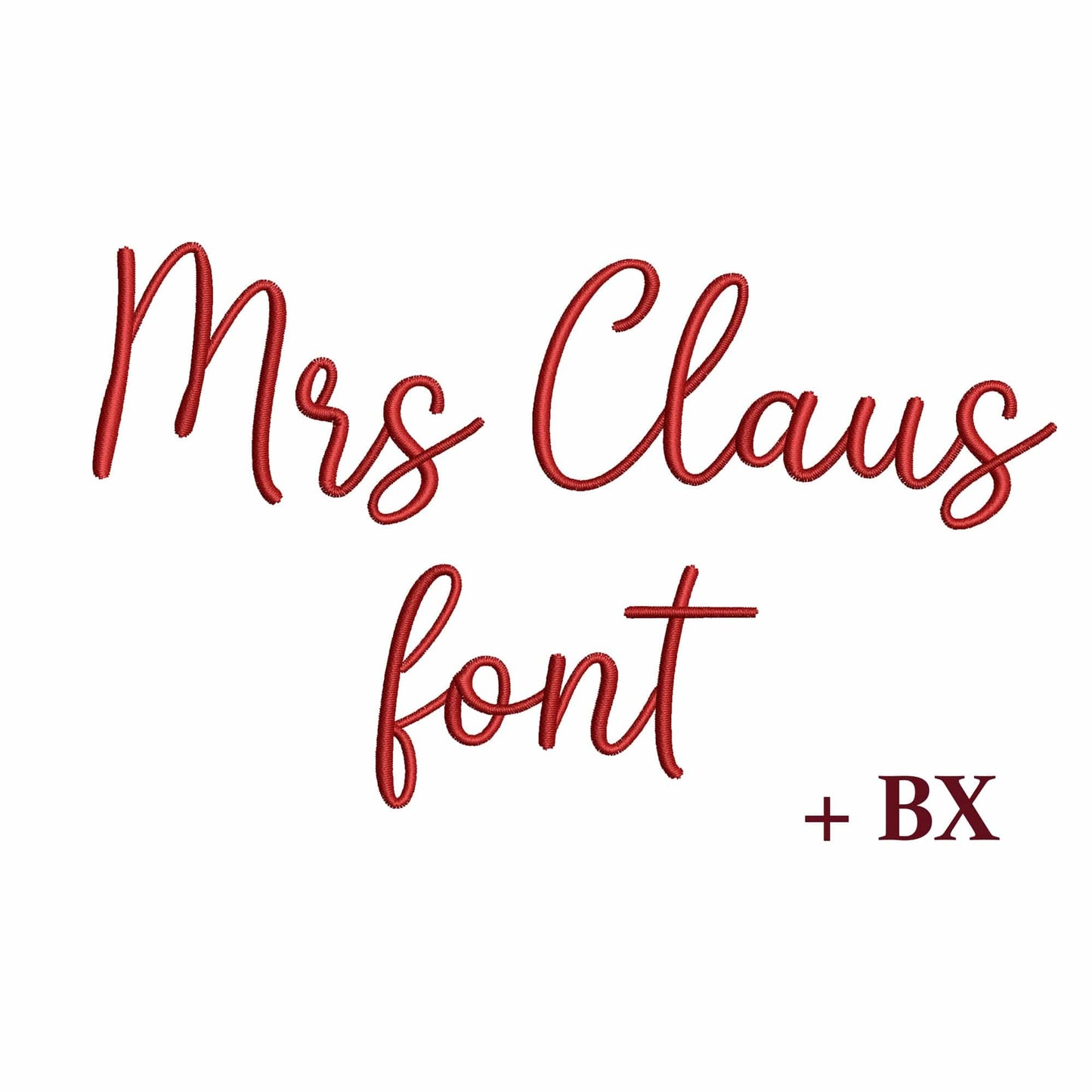 Mrs Claus - Embroidery font
