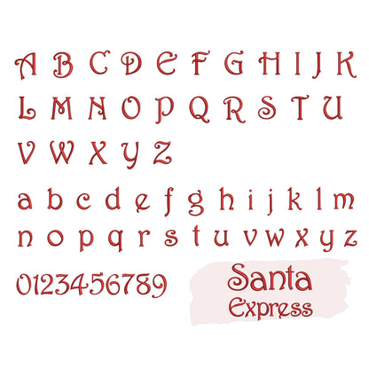 10 Christmas embroidery fonts bundle