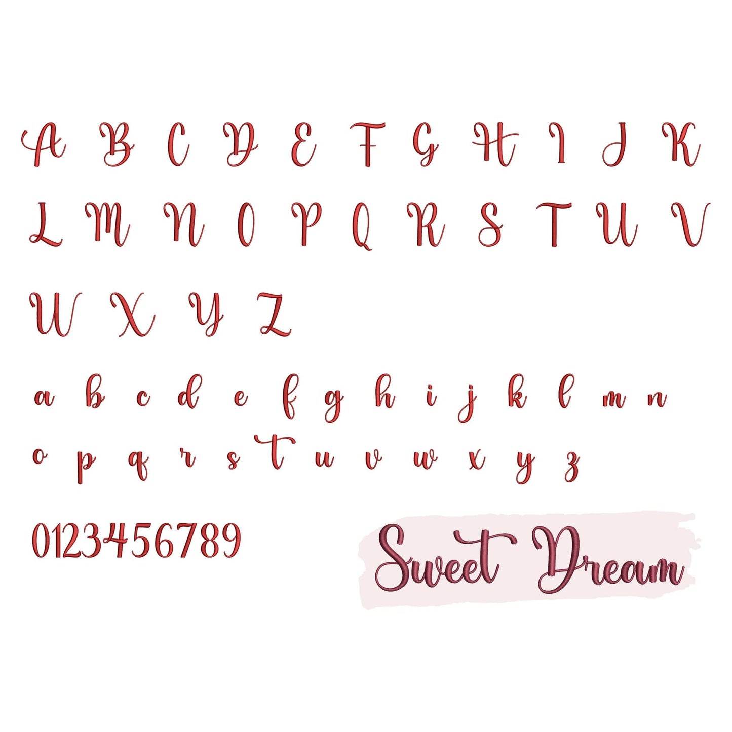 10 Script embroidery fonts bundle