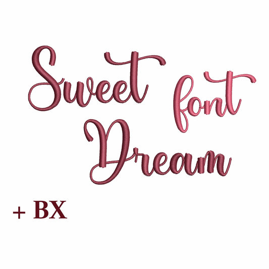 Sweet Dream - Embroidery font