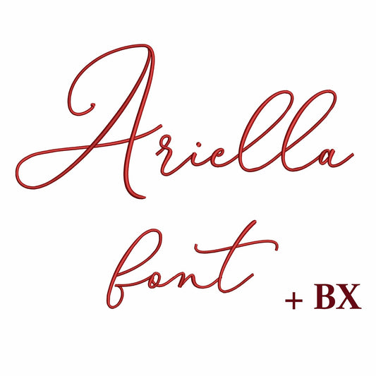 Ariella - Embroidery font