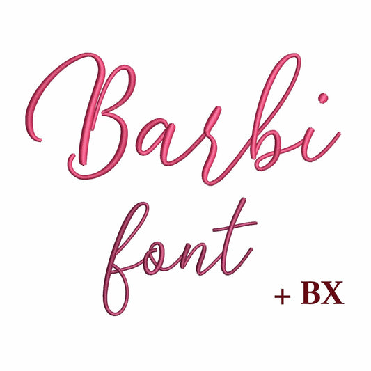 Barbi - Embroidery font