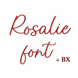 Rosalie - Embroidery font