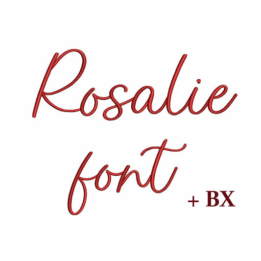 Rosalie - Embroidery font