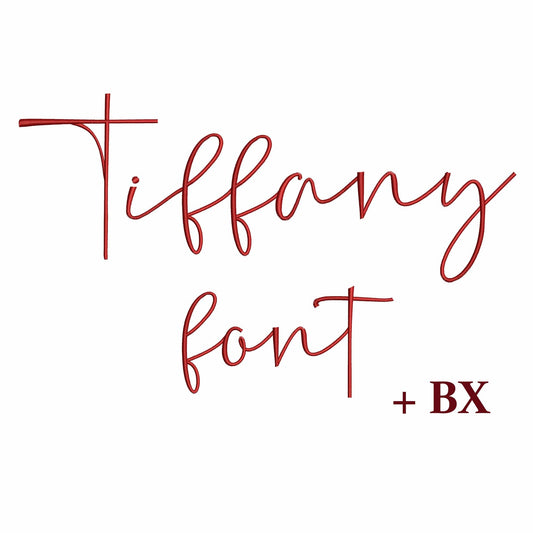 Tiffany - Embroidery font