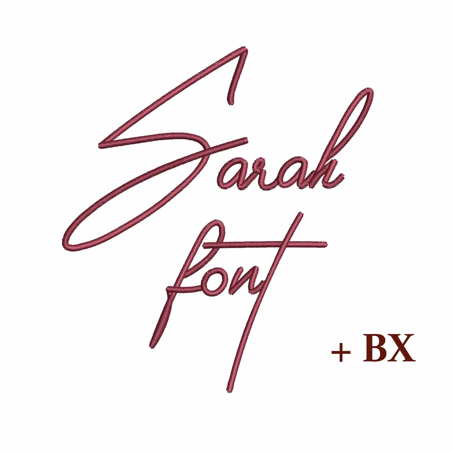 Sarah - Embroidery font