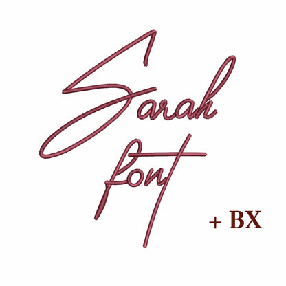 Sarah - Embroidery font