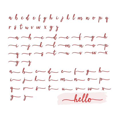 Hello with tails - Embroidery font