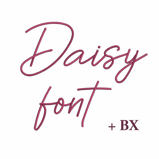 Daisy - Boho embroidery font