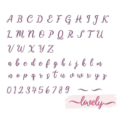 Lovely with tails - Embroidery font