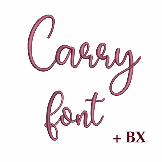 Carry - Embroidery font
