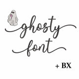 Ghosty with tails - Embroidery font