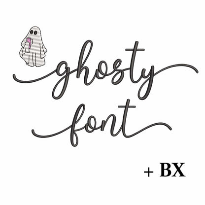 Ghosty with tails - Embroidery font