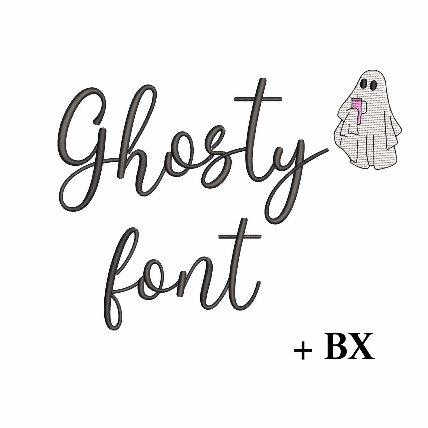 Ghosty - Embroidery font