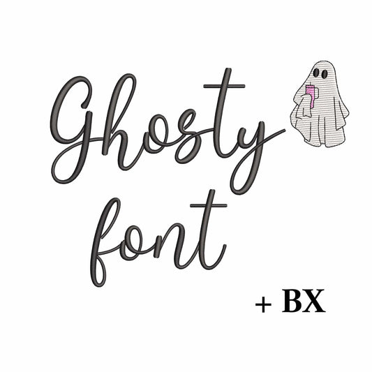 Ghosty - Embroidery font