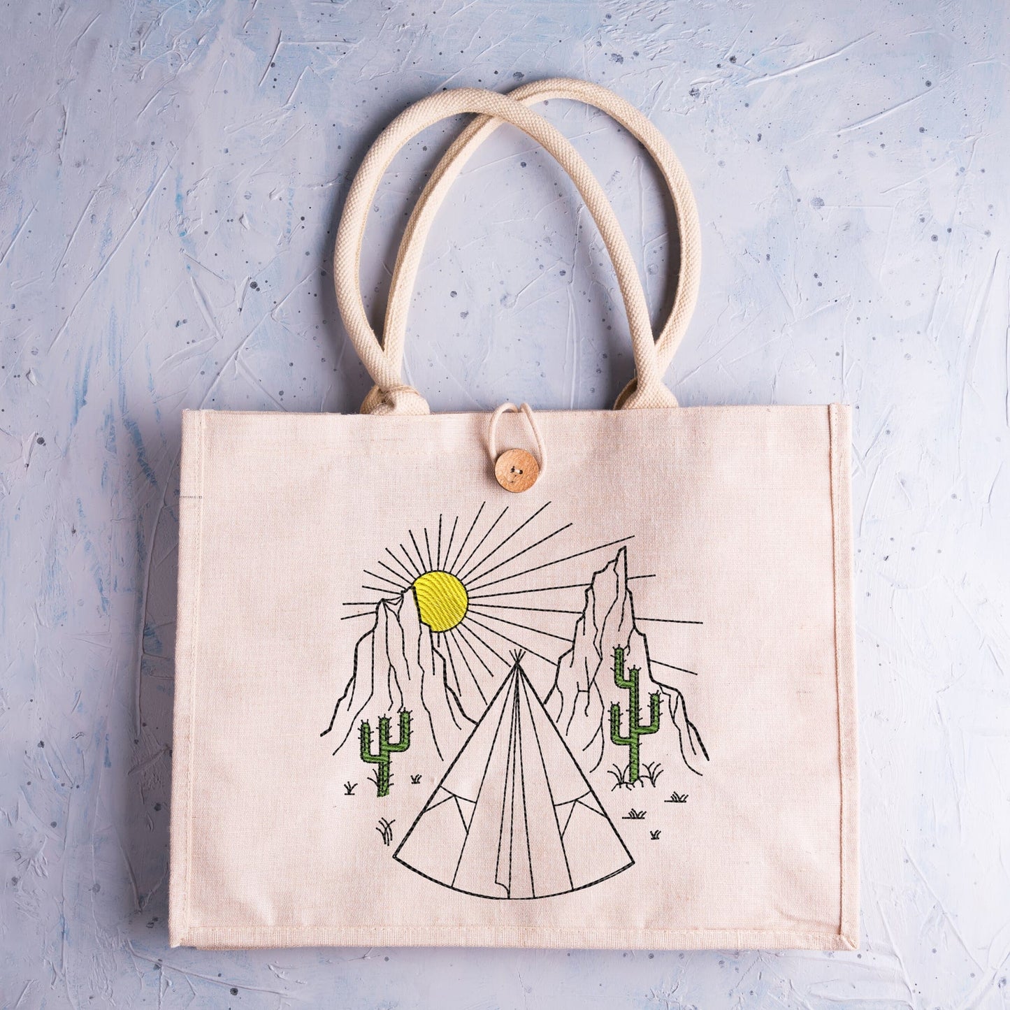Mountain Camping - Embroidery design