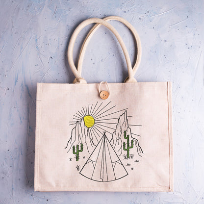 Mountain Camping - Embroidery design
