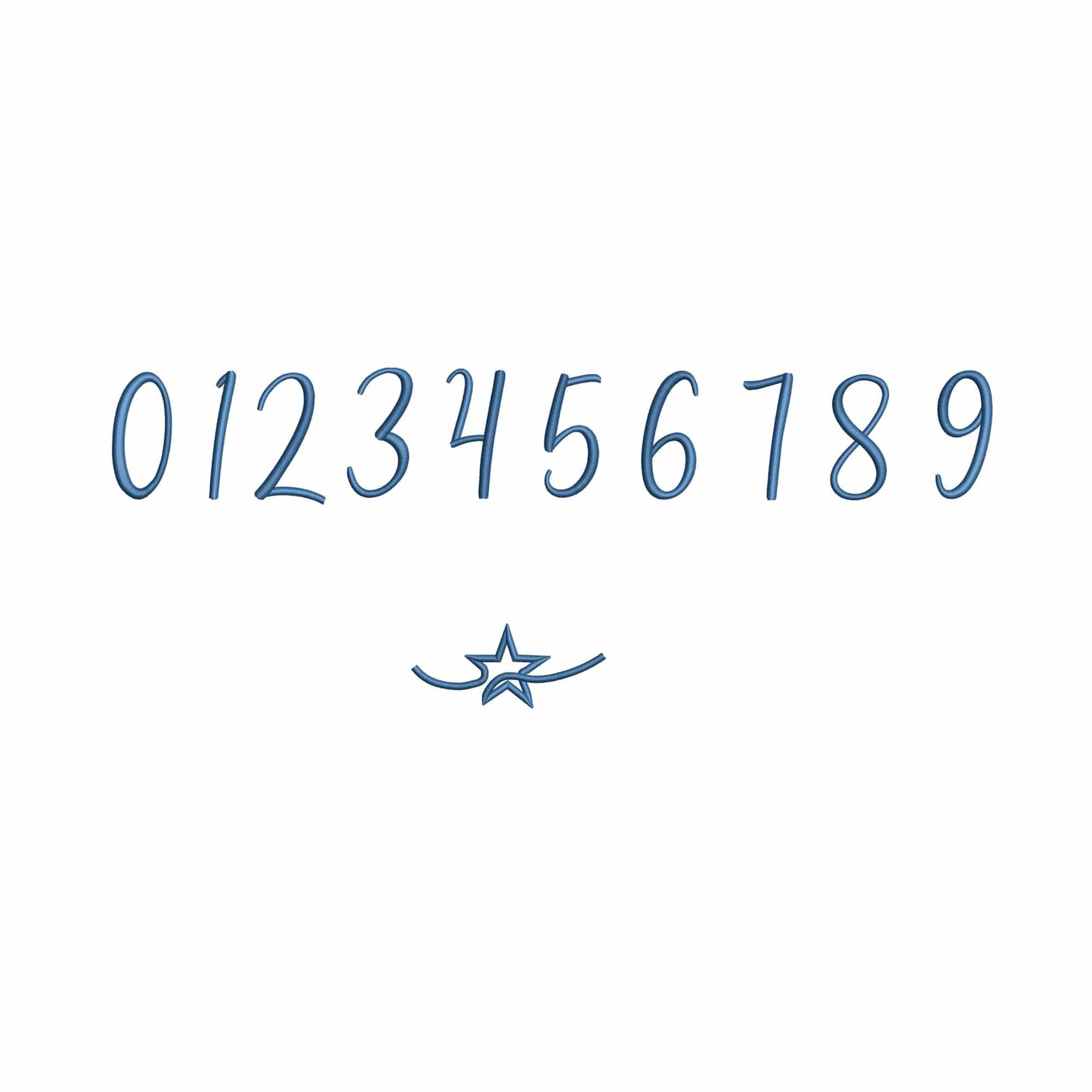 Stars - Embroidery font