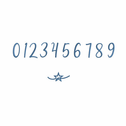Stars - Embroidery font