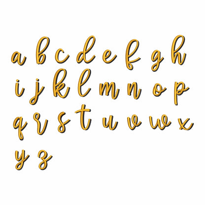 Maria - Layered embroidery font