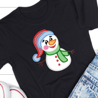 Snowman - Applique embroidery design