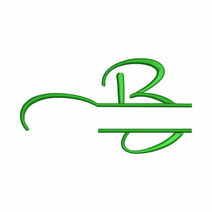 Angy - Split Embroidery font