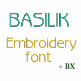 Basilik - Mini embroidery font