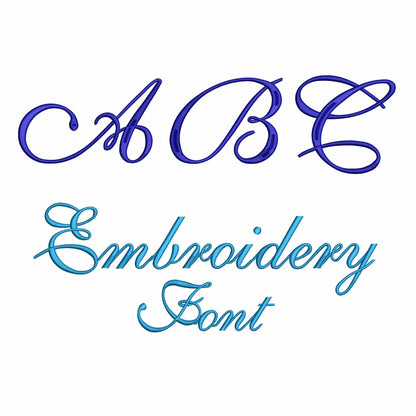 ABC - Embroidery font