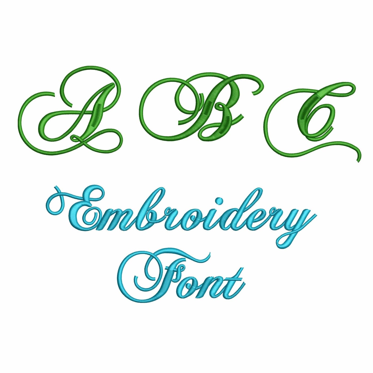 ABC - Embroidery font