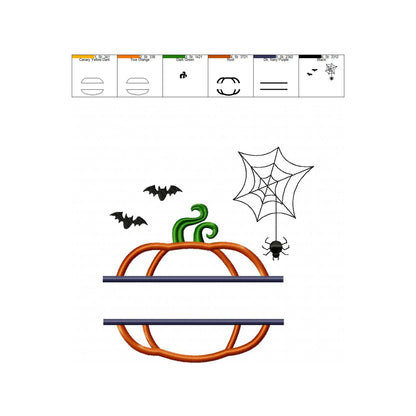 Pumpkin - Applique embroidery design
