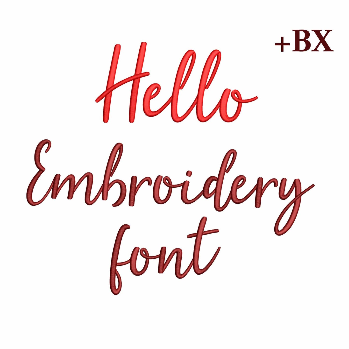 Hello - Embroidery font