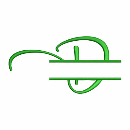 Angy - Split Embroidery font