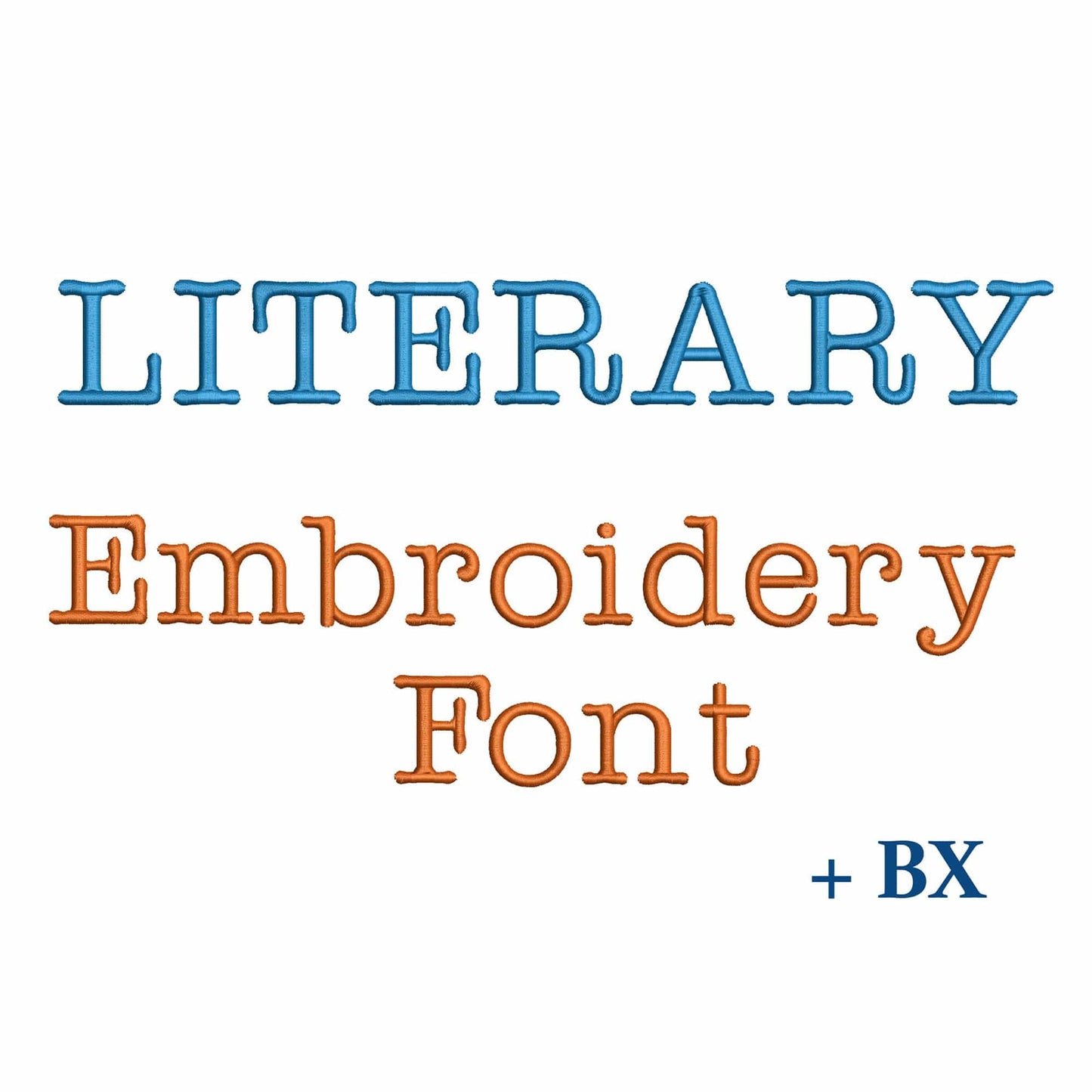 Literary - Embroidery font
