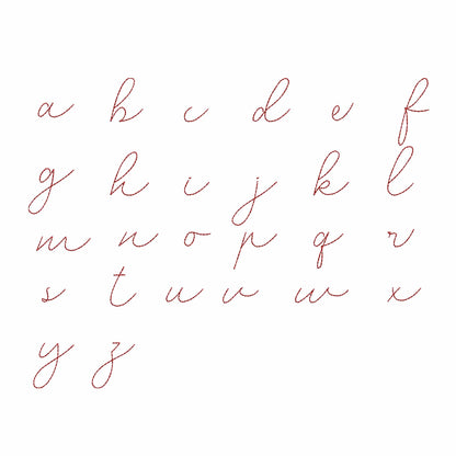 Marlena - Bean stitch Embroidery font