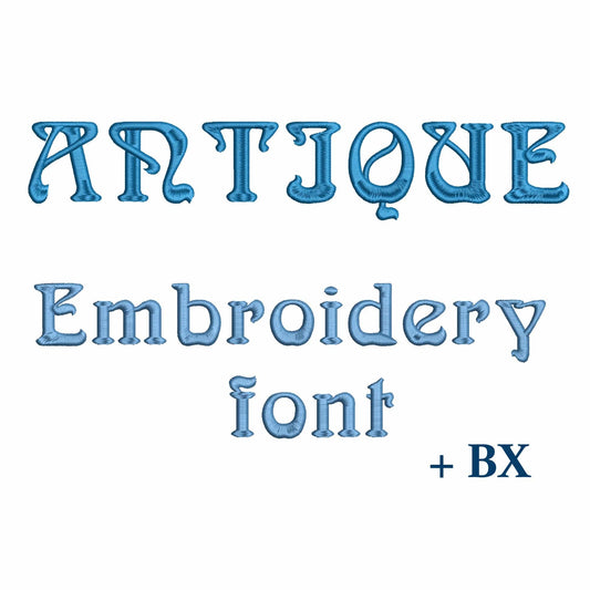 Antique - Embroidery font
