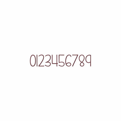 Farmhouse - Mini embroidery font