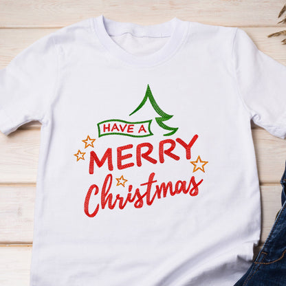 Merry Christmas - Embroidery design
