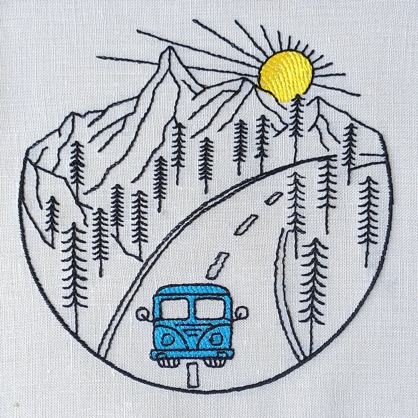 Mountain Travel - Embroidery design