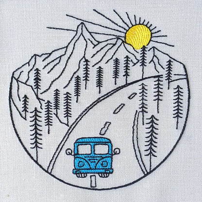 Mountain Travel - Embroidery design