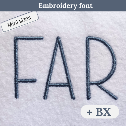 Farmhouse - Mini embroidery font