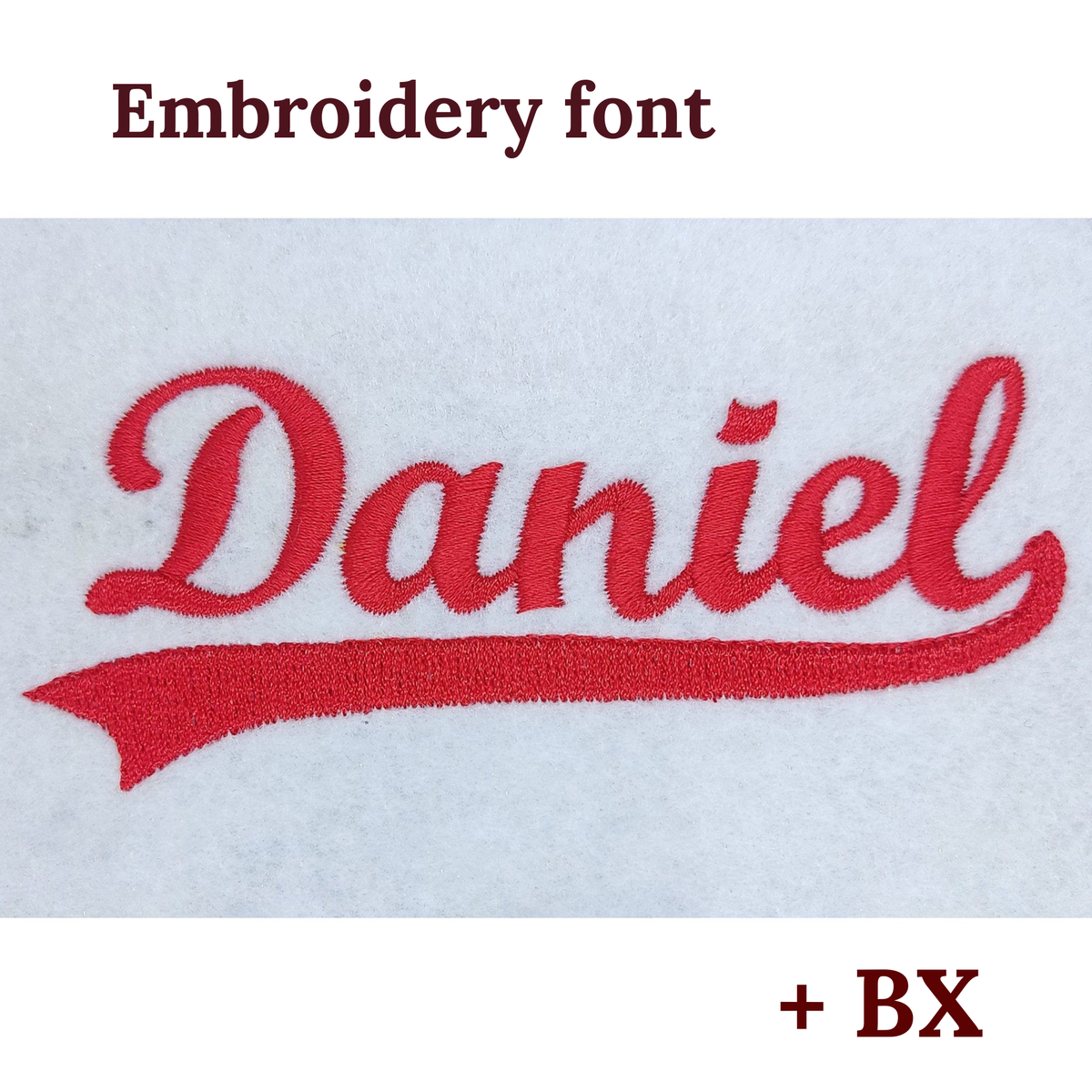 Baseball - Embroidery font