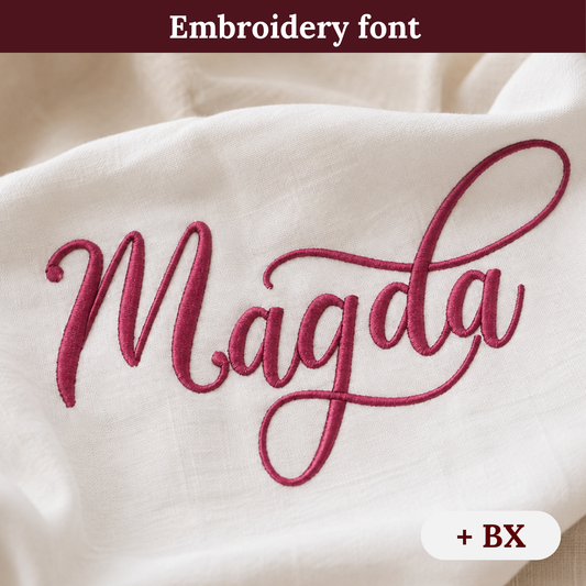 Magda - Embroidery font