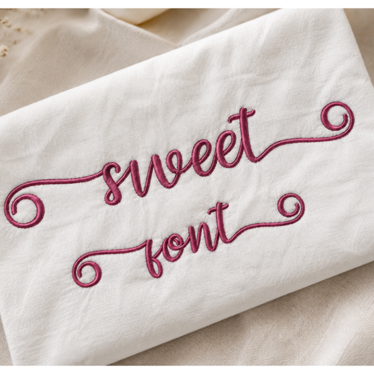 Sweet with tails - Embroidery font