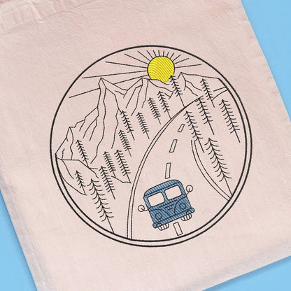 Mountain Travel - Embroidery design