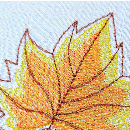 Autumn leaf - Embroidery design