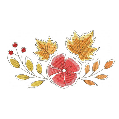 Autumn leaves - Embroidery design