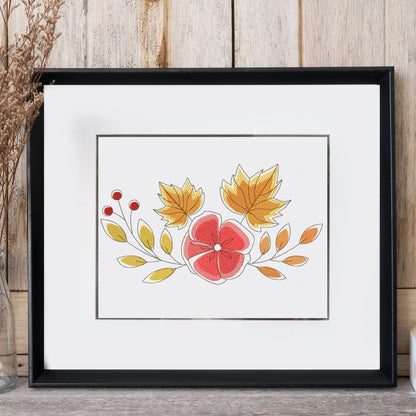 Autumn leaves - Embroidery design