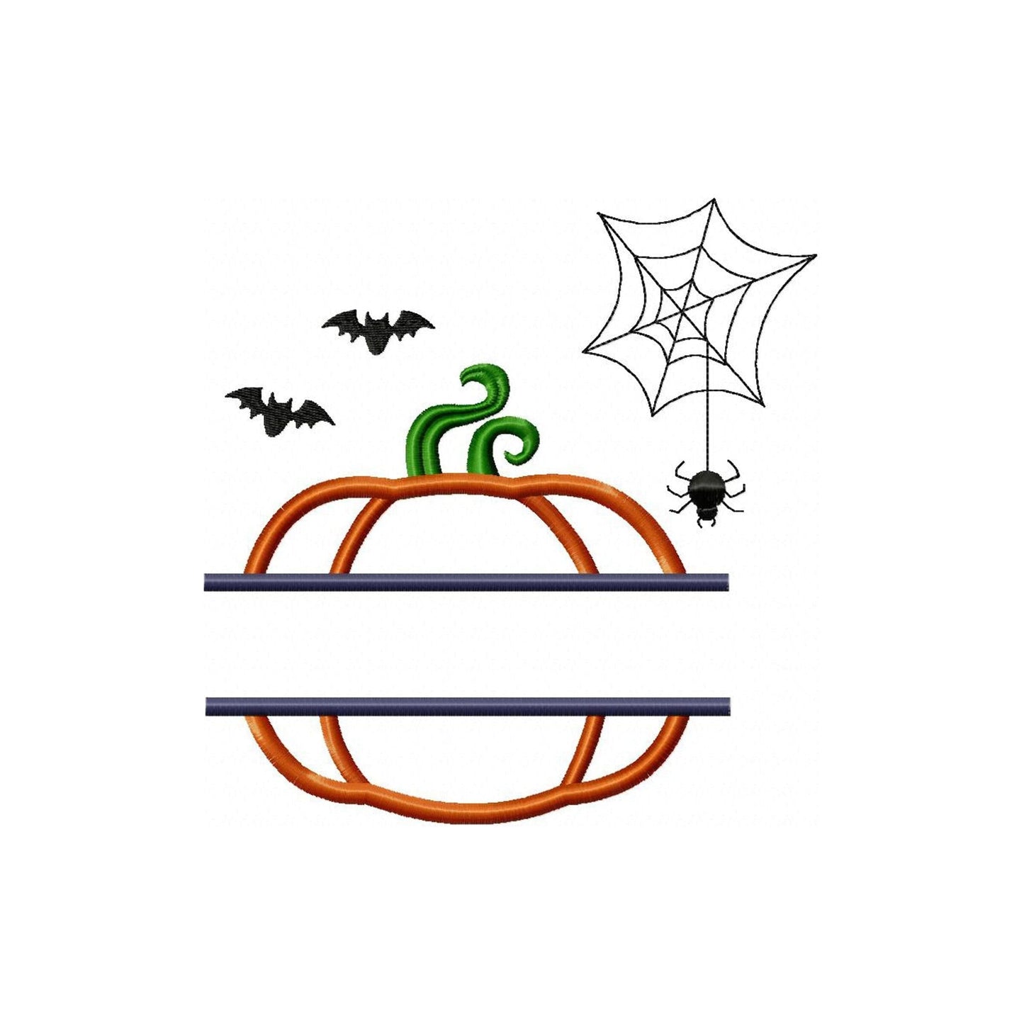 Pumpkin - Applique embroidery design