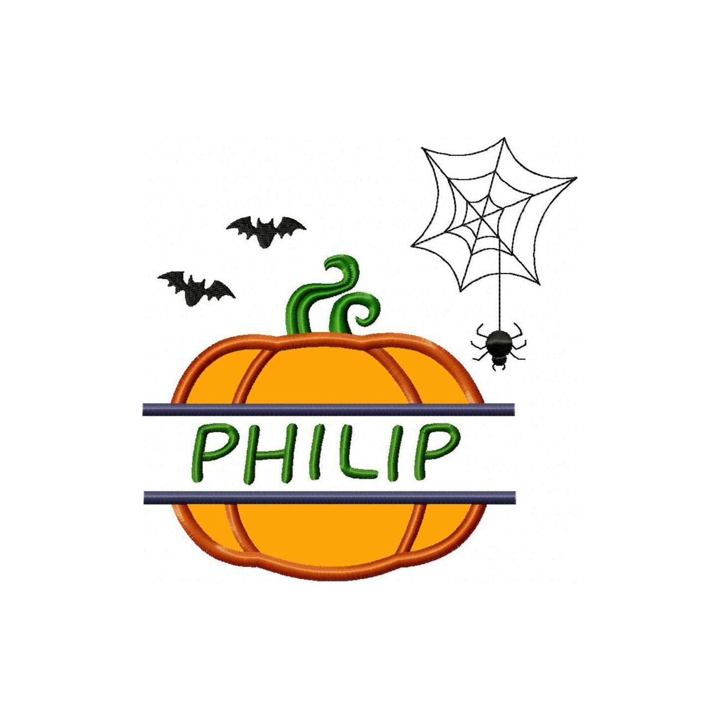 Pumpkin - Applique embroidery design